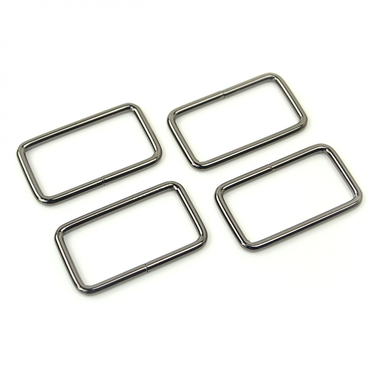 Rectangle Rings Gunmetal 38 mm for bag making and sewing projects