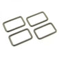 Rectangle Rings Gunmetal 38 mm for bag making and sewing projects
