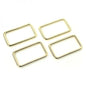 Rectangle Rings Nickel - 38 mm for bag making and sewing projects
