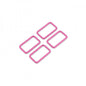 Tula Pink 38 mm Rectangle Rings - 4 CT for bag making and sewing projects