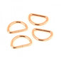 D-Rings 25 mm 4 Pack - Rose Gold for bag making and sewing projects