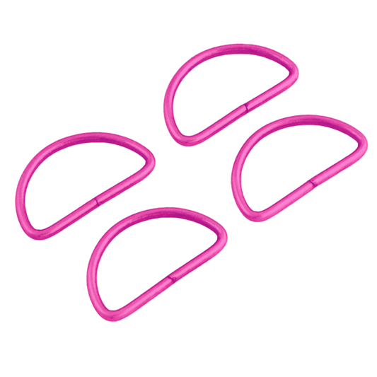 Four D-Rings 25 mm - Tula Pink Hardware for bag making and sewing projects