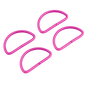 Four D-Rings 25 mm - Tula Pink Hardware for bag making and sewing projects