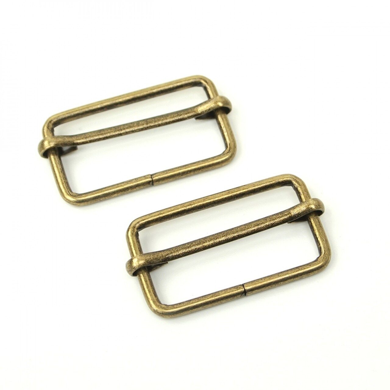 Slider Buckles Antique 1½″ - 2-Pack | Sallie Tomato for bag making and sewing projects