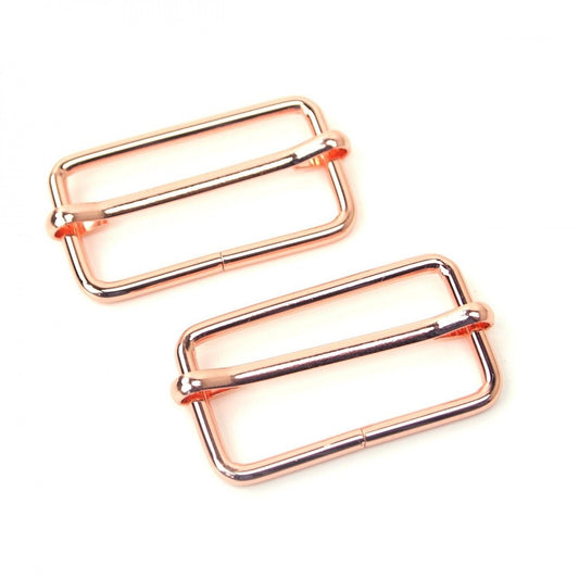 Slider Buckles Gunmetal - 38 mm for bag making and sewing projects