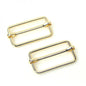 Slider Buckles Gunmetal - 38 mm for bag making and sewing projects