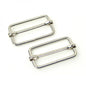 Slider Buckles Nickel 1½″ - 2-Pack | Sallie Tomato for bag making and sewing projects