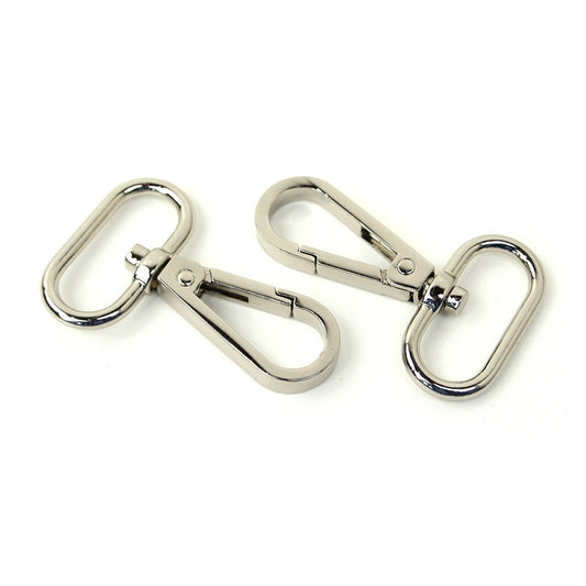 Two Swivel Hooks - 25 mm for bag making and sewing projects