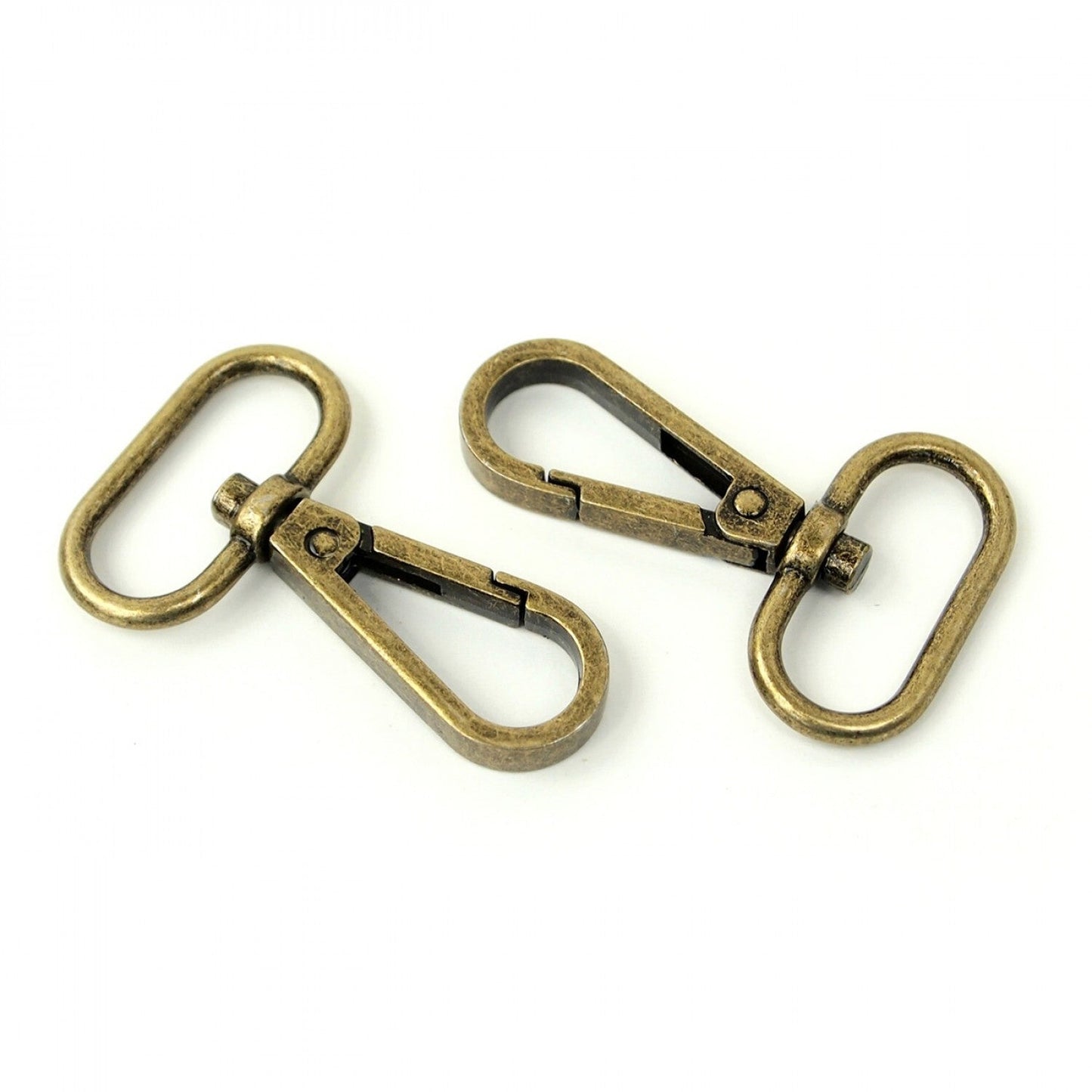 Two Swivel Hooks - 25 mm Antique for bag making and sewing projects