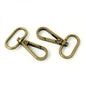 Two Swivel Hooks - 25 mm Antique for bag making and sewing projects