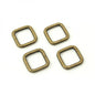 Rectangle Rings 13 mm - Antique (set of 4) for bag making and sewing projects