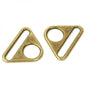 Triangle Ring 38 mm Antique - 2pc for bag making and sewing projects