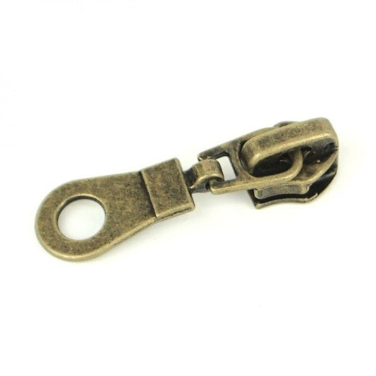 Zipper Sliders Antique Donut #5 for bag making and sewing projects