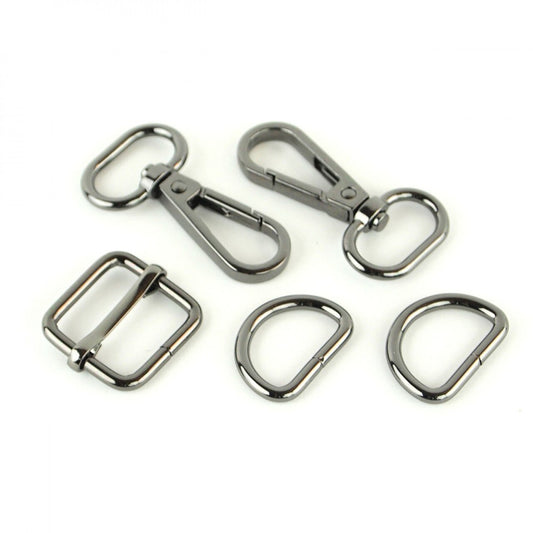 Basic Hardware Set - 19 mm for bag making and sewing projects