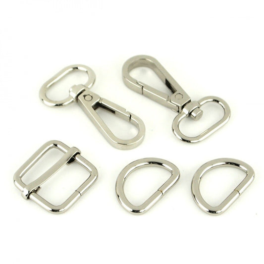 Basic Hardware Set - 19 mm for bag making and sewing projects