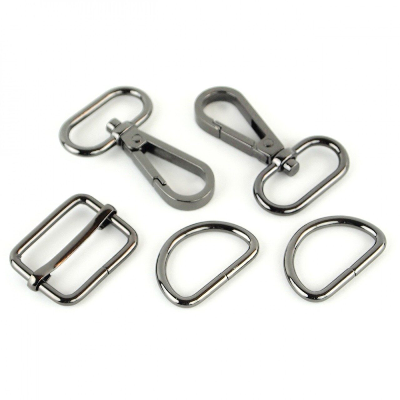 Basic Hardware Set - 25 mm for bag making and sewing projects