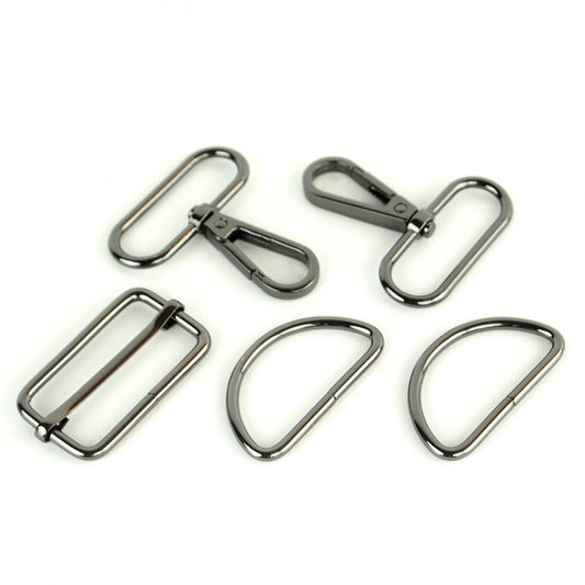 Basic Hardware Set Level 3 - 38 mm for bag making and sewing projects