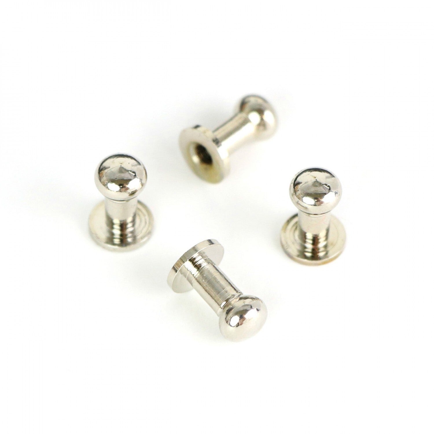 Four TALL Stud Buttons for garments, sewing and craft projects