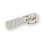 Sallie Tomato - Four Textured Zipper Pulls Nickel for bag making and sewing projects