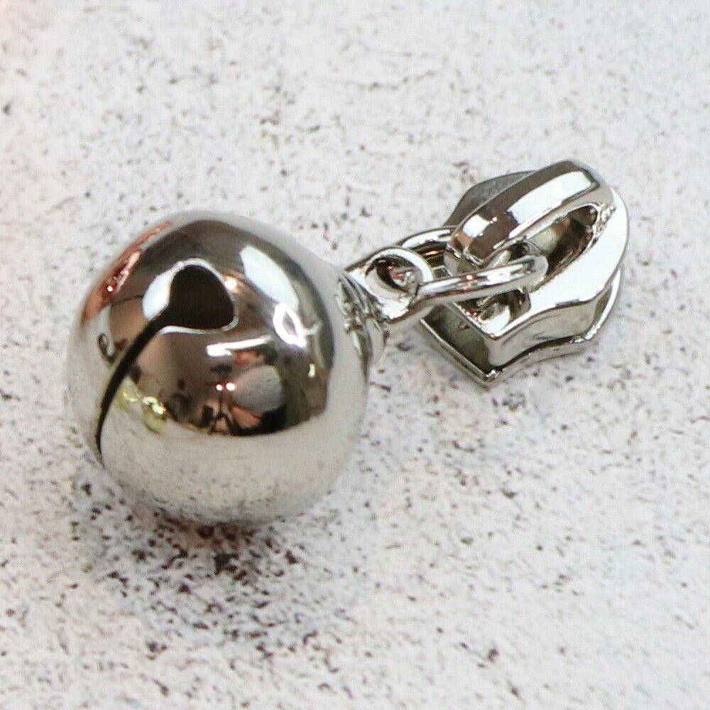 Sallie Tomato - Four Jingle Bell Zipper Pulls for bag making and sewing projects