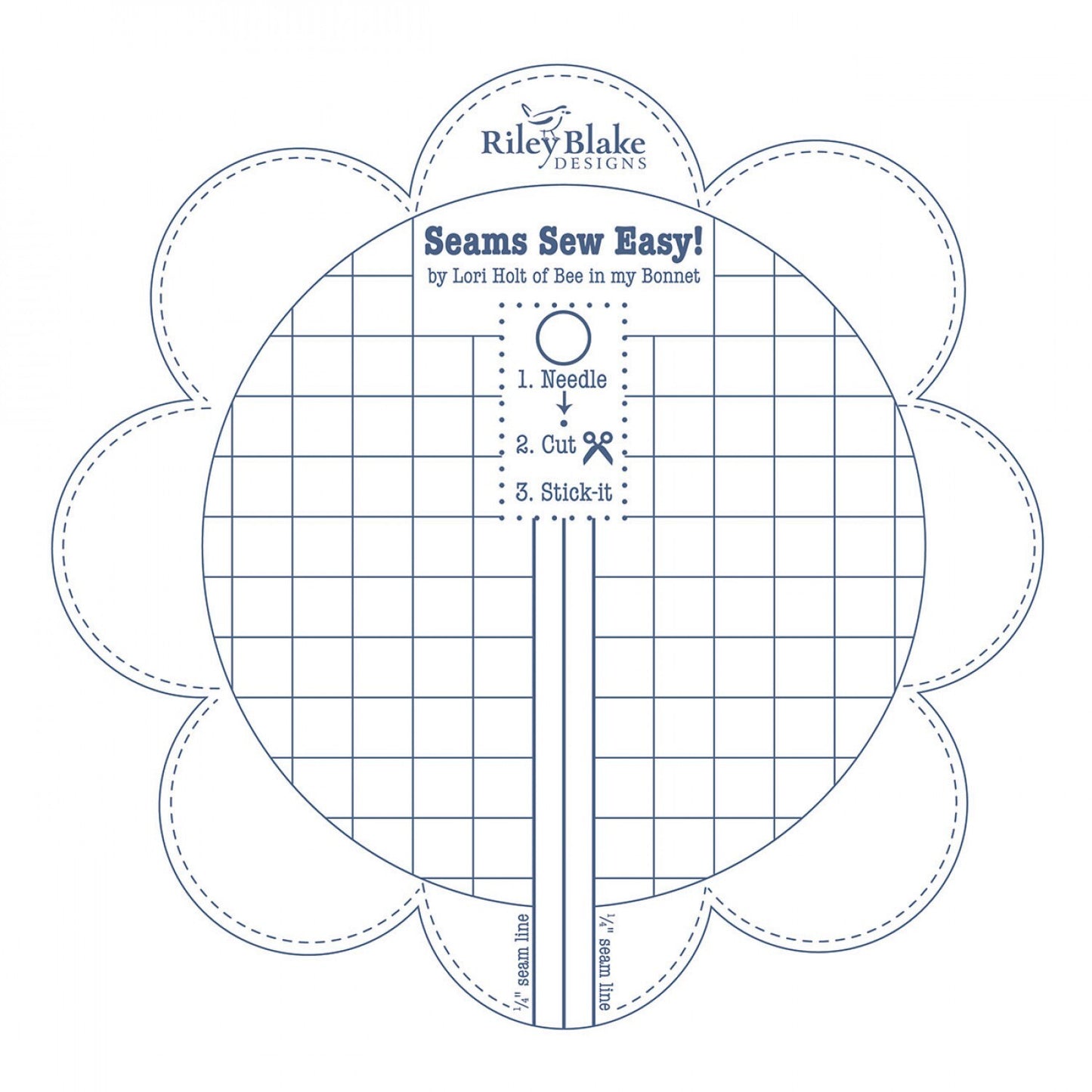 Lori Holt Seam Guide In Colour DENIM sewing and quilting product