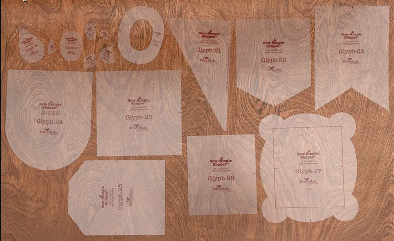 Lori Holt TYPE/ography Glyphs Sew Simple Shapes sewing and quilting product