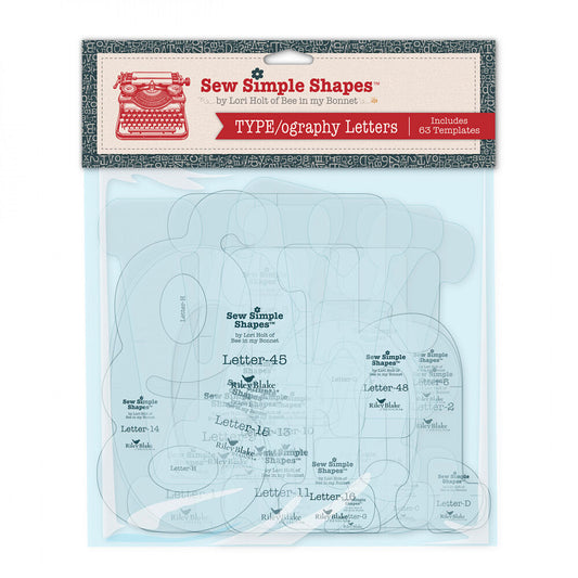 Lori Holt TYPE/ography Letters Sew Simple Shapes sewing and quilting product