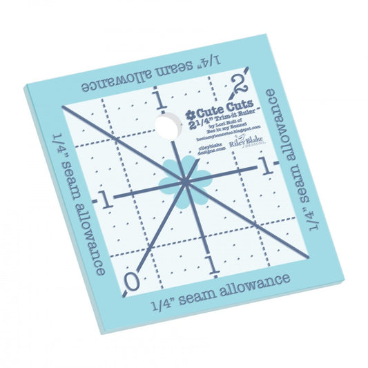 Lori Holt Trim-it Ruler - 57 mm Square for precise cutting, marking and patchwork