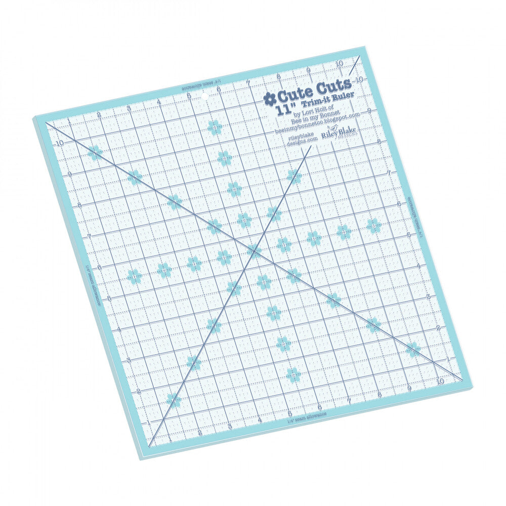 Lori Holt Trim It Ruler Square 279 mm x 279 mm Ruler for precise cutting, marking and patchwork