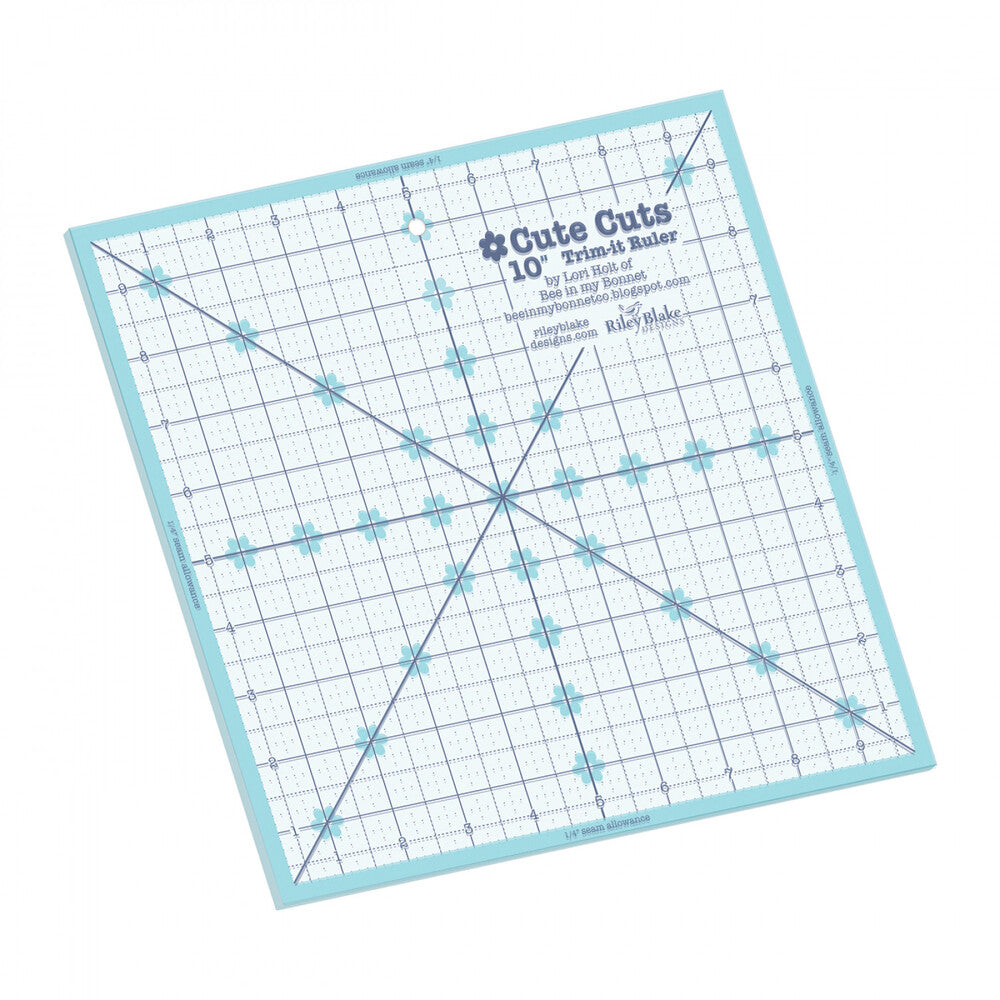 Lori Holt Trim It Ruler Square 279 mm x 279 mm Ruler for precise cutting, marking and patchwork