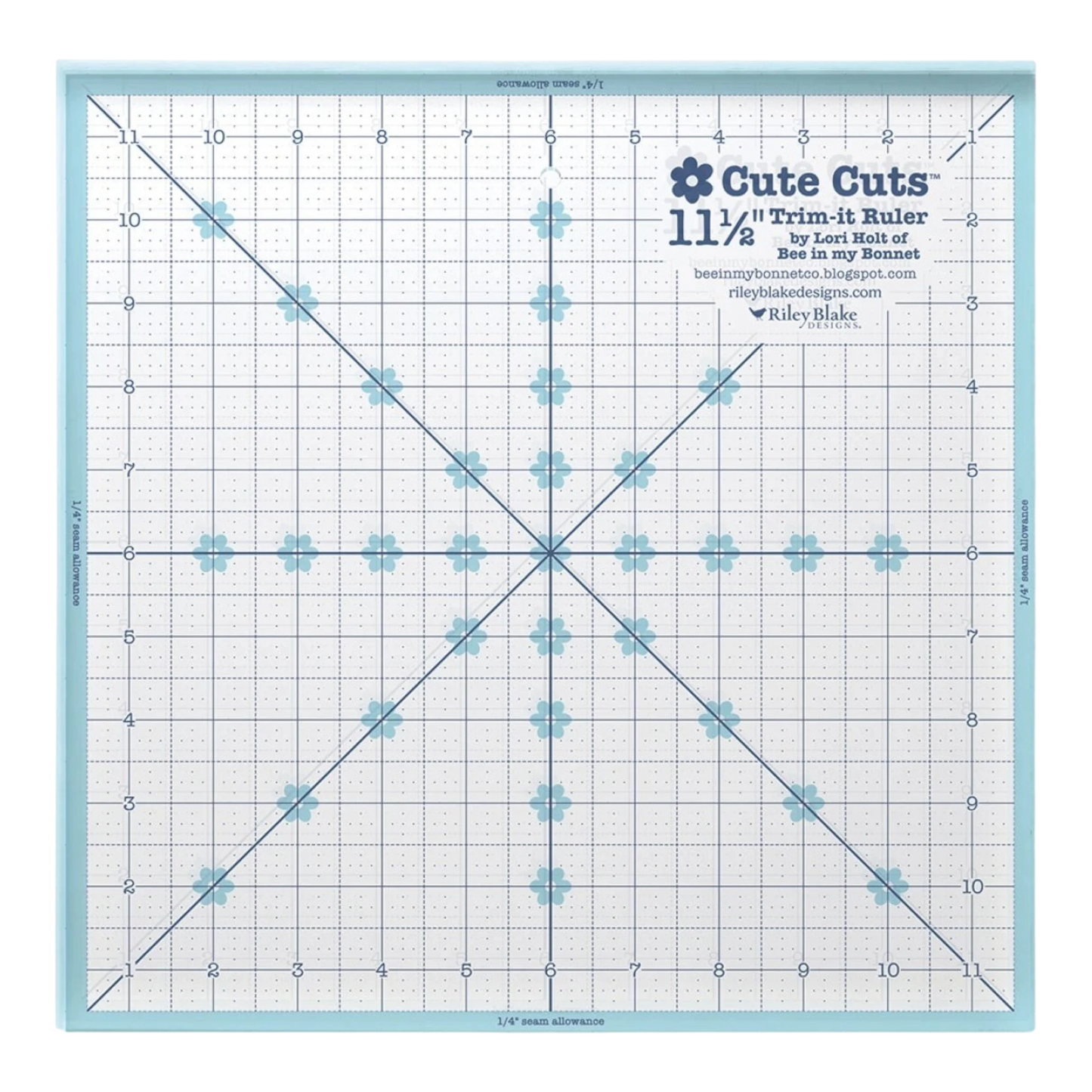 Lori Holt Cute Cuts Trim-it Ruler 11 1/2in x 11 1/2in