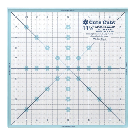 Lori Holt Cute Cuts Trim-it Ruler 11 1/2in x 11 1/2in
