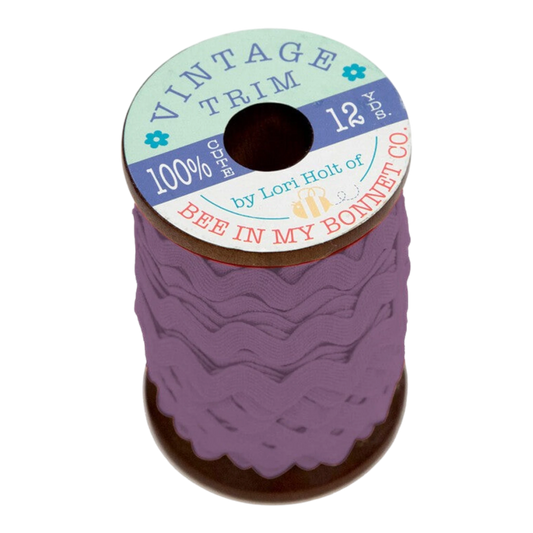 Lori Holt - Vintage Rick Rack 10 mm Cottage - PLUM sewing and quilting product