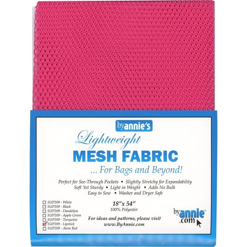 Mesh Fabric-Lipstick for bag making, sewing and creative projects