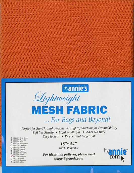 Mesh Fabric-Pumpkin for bag making, sewing and creative projects