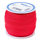 Fold Over Elastic - 19 mm Atom Red for garments, sewing and bag making projects