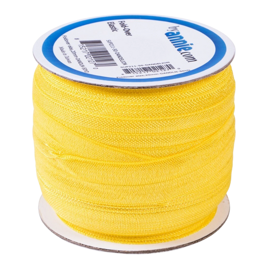 Fold Over Elastic - 19 mm Dandelion for garments, sewing and bag making projects