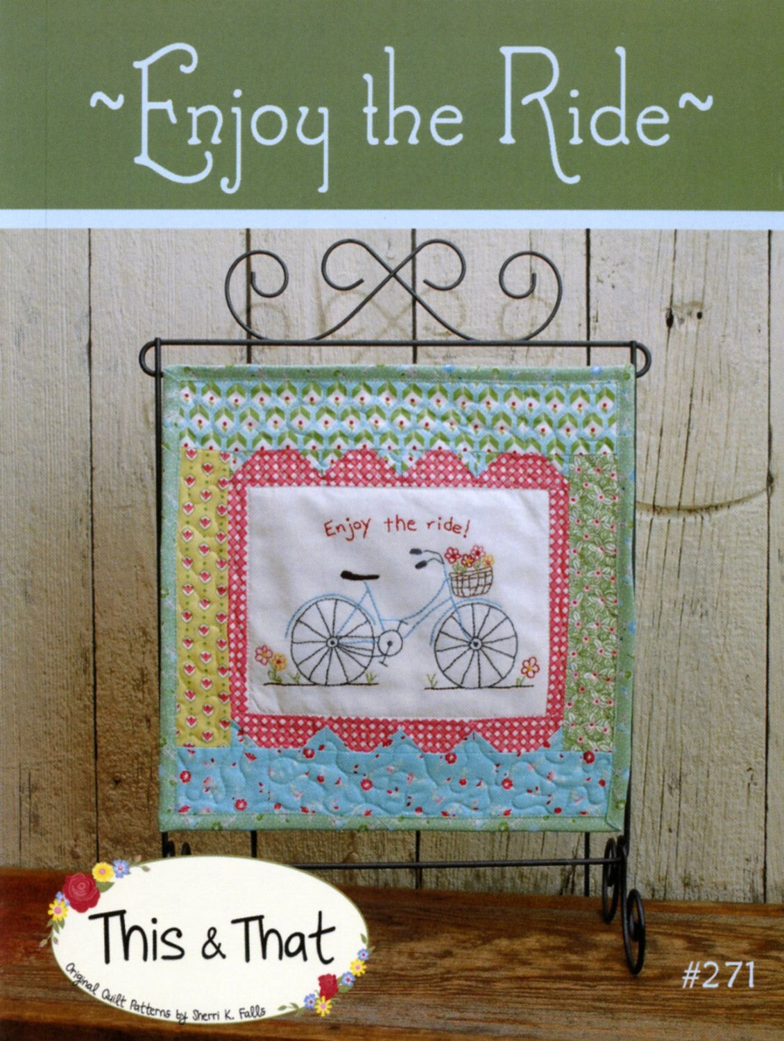 Enjoy the Ride Embroidery Pattern , quilting and craft projects