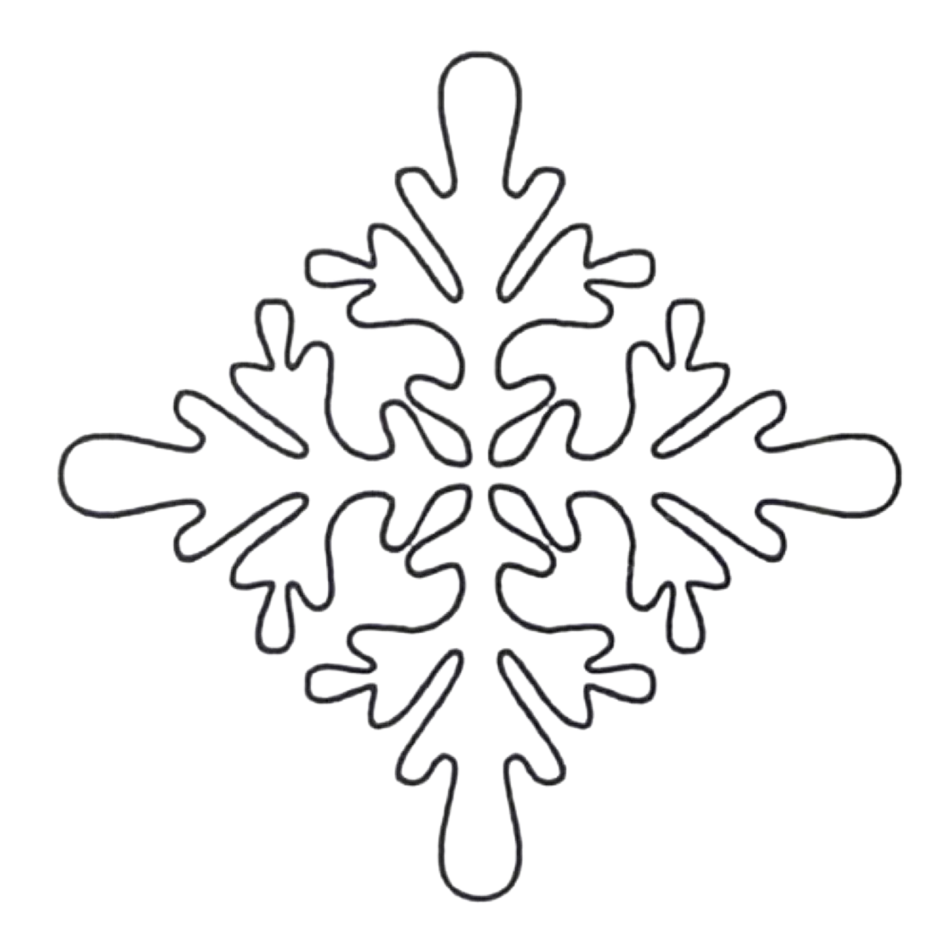 Quilt Stencil - Bur Oak 76 mm for precise cutting, marking and patchwork