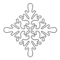 Quilt Stencil - Bur Oak 76 mm for precise cutting, marking and patchwork