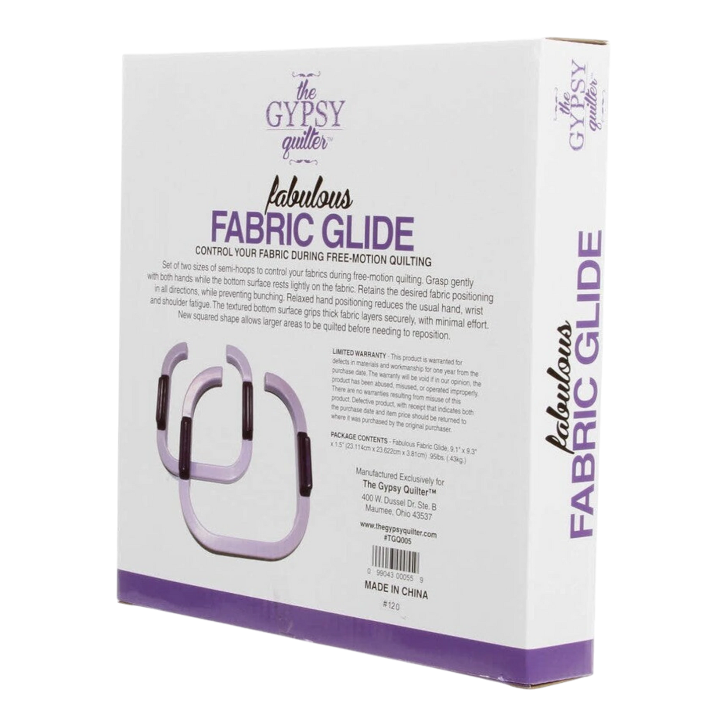 The Gypsy Quilter Fabulous Fabric Glide for patchwork, quilting and sewing