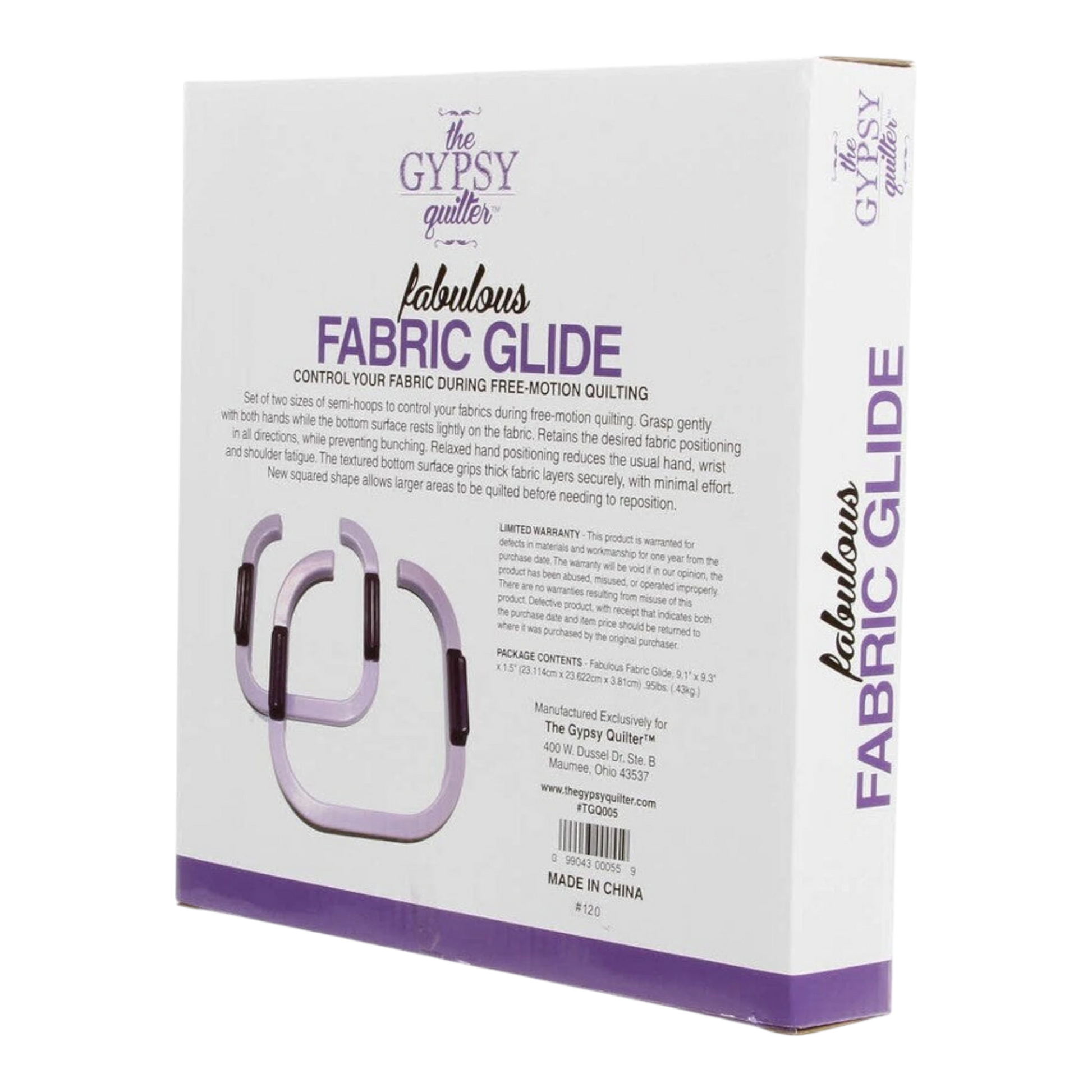 The Gypsy Quilter Fabulous Fabric Glide for patchwork, quilting and sewing