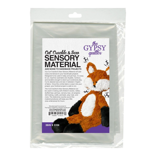 Cut Crackle and Sew Sensory Material sewing and quilting product