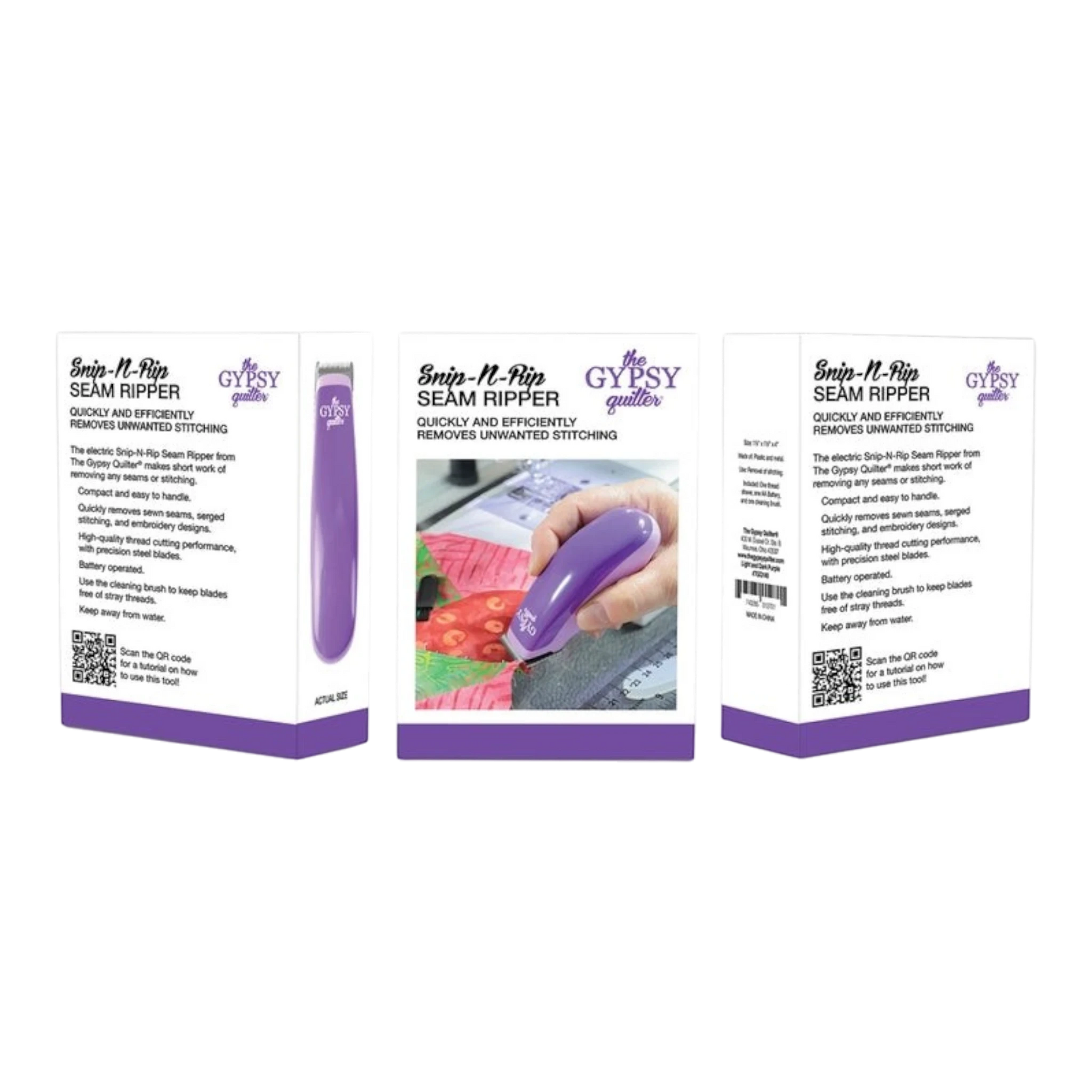 Gypsy Quilter Snip-N-Rip Seam Ripper thread snips , quilting and craft projects