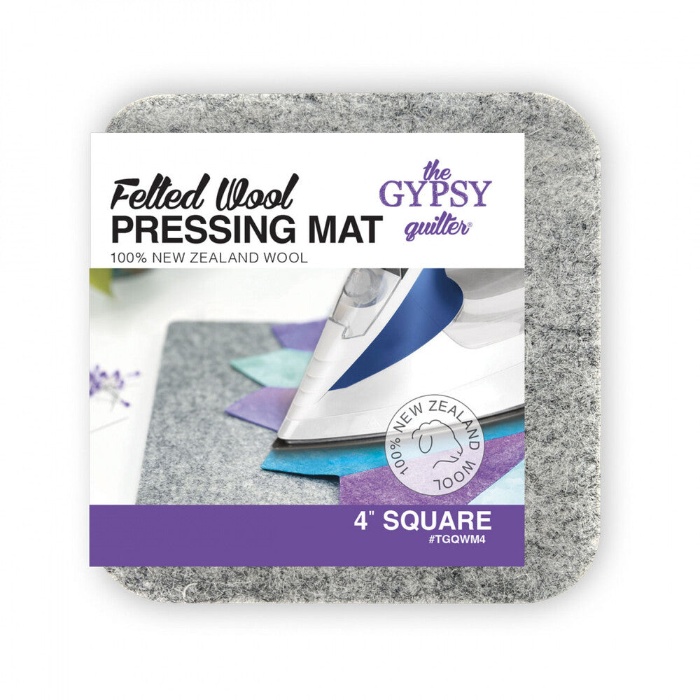 Wool Pressing Mat 102 mm x 102 mm - Gypsy Quilter wool for needlework, applique and craft projects