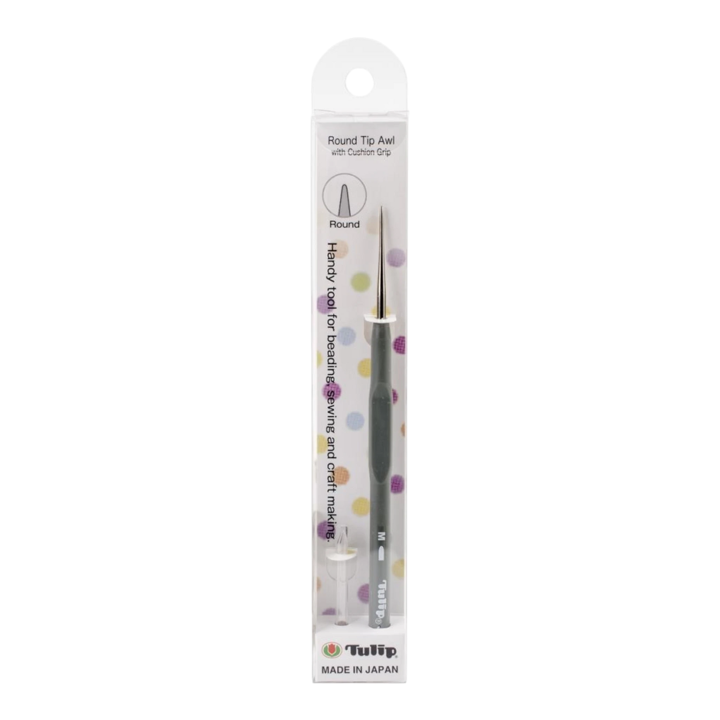 Tulip Fine Beading Awl - GRAY Cushion Grip | , bag making and craft work