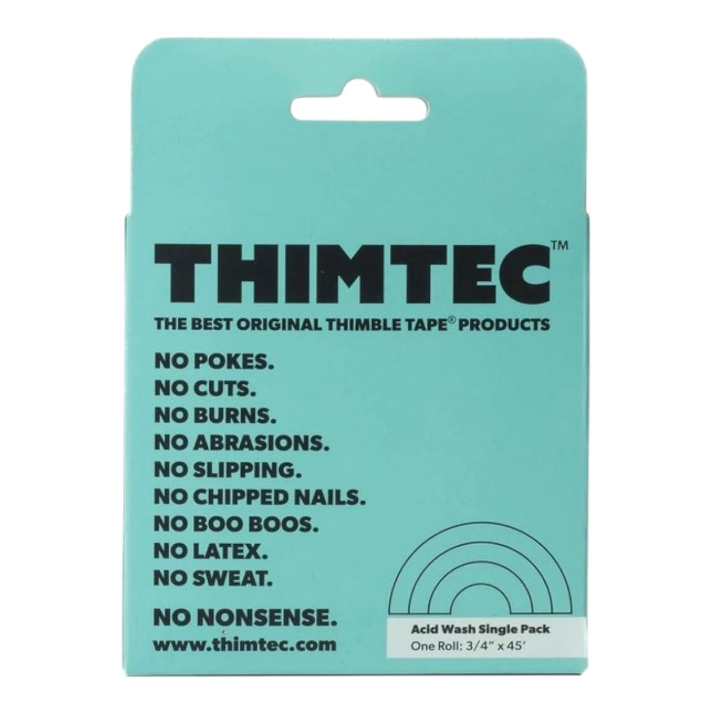 Thimtec Thimble Tape - Acid Wash for hand sewing, quilting and needlework