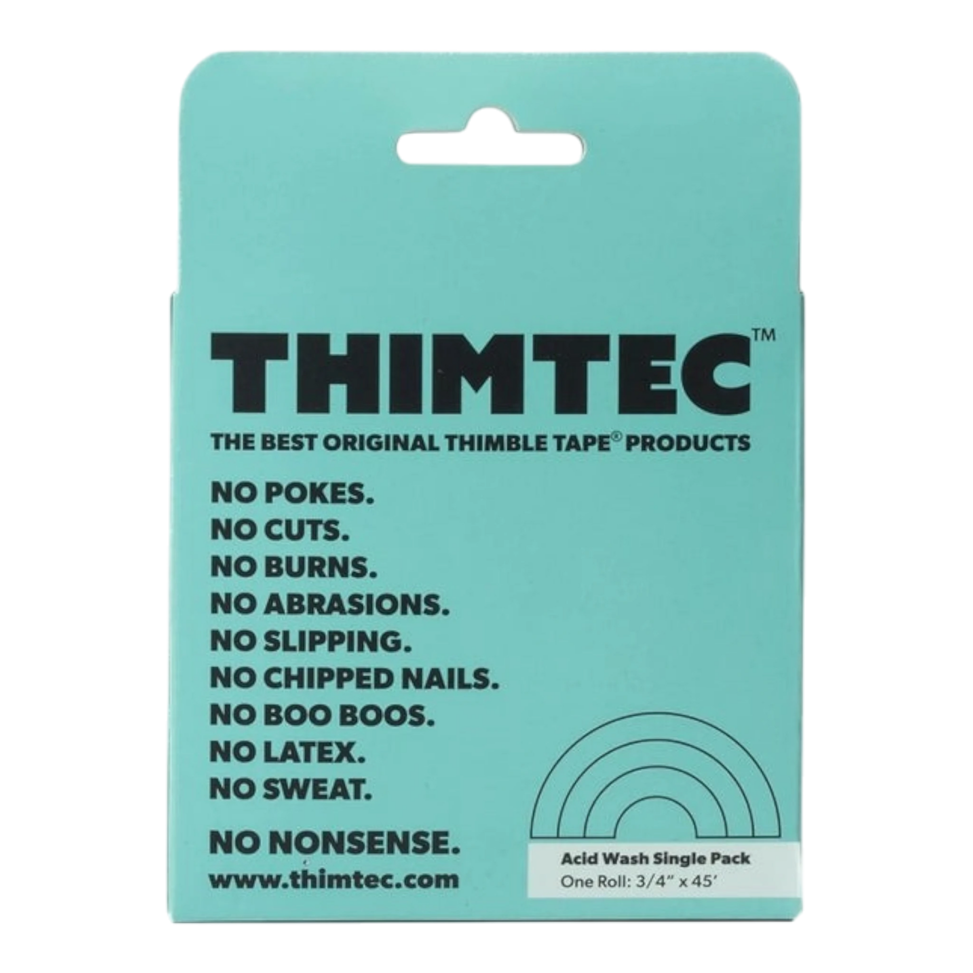 Thimtec Thimble Tape - Acid Wash for hand sewing, quilting and needlework