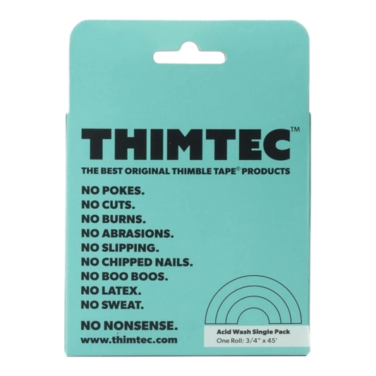 Thimtec Thimble Tape - Acid Wash for hand sewing, quilting and needlework