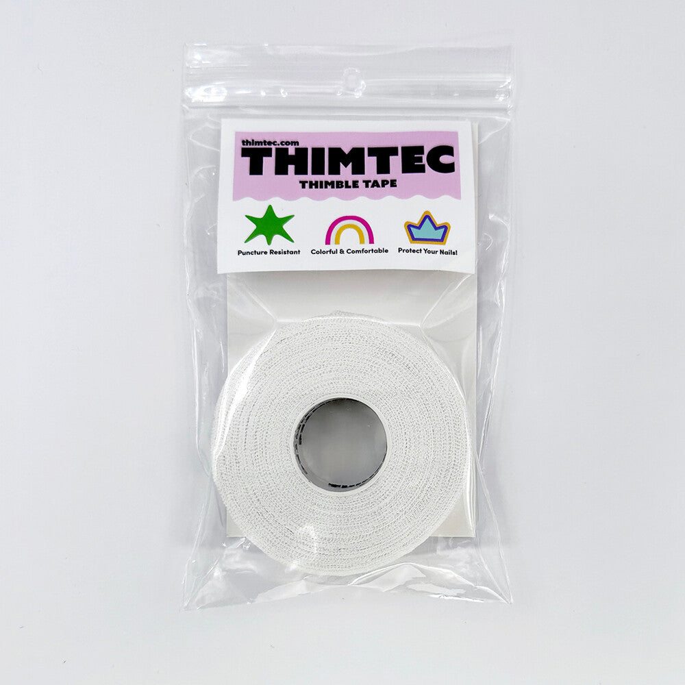 Thimtec Thimble Tape - White Cloud for hand sewing, quilting and needlework